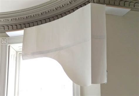 Arched Pelmet Paper Template Mock Up Curtains Bay Window Bay Window