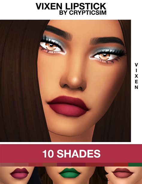 Sims 4 Lipstick Cc Best Custom Lipstick And Lip Gloss To Download