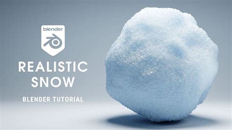 How To Make Realistic Snow Shader In Blender Blender Tutorial Youtube