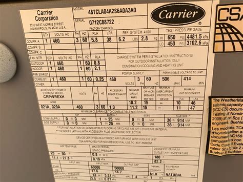 Carrier 48tc Weathermaker Single Packaged 3ton Rooftop Unit