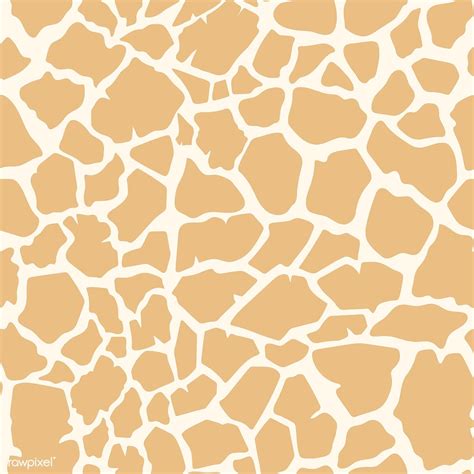 Seamless Giraffe Skin Pattern Vector Free Image By