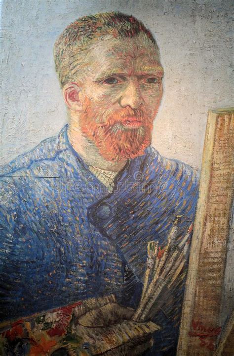 Copy Of Self Portrait As A Painter 1887 1888 By Vincent Van Gogh In Van