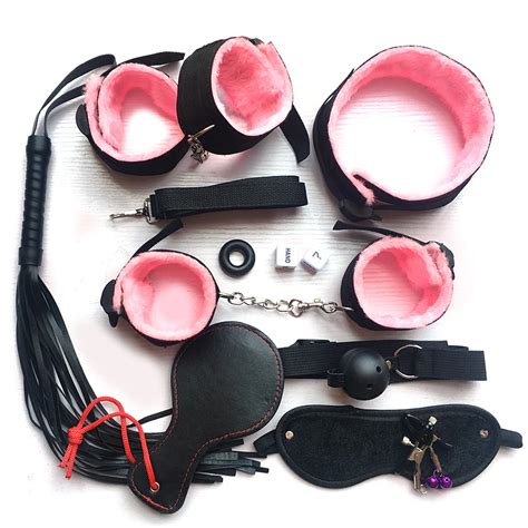 nylon erotic sex toys for adults sex handcuffs nipple clamps whip mouth gag sex mask silicon