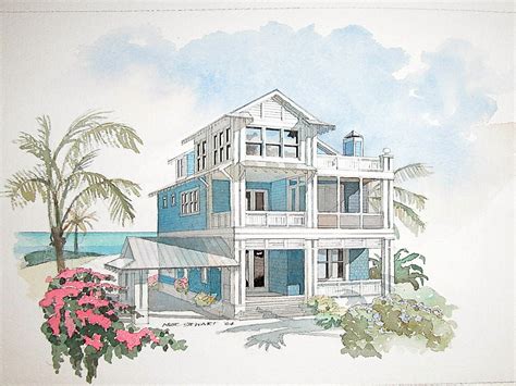 A lovely addition to a cottage or beach home by the sea, a widow's or captain's walk, can add interest and detailing to a seaside home. Coastal Home Design Plans Beach House Plans On Pilings, coastal home design - Treesranch.com