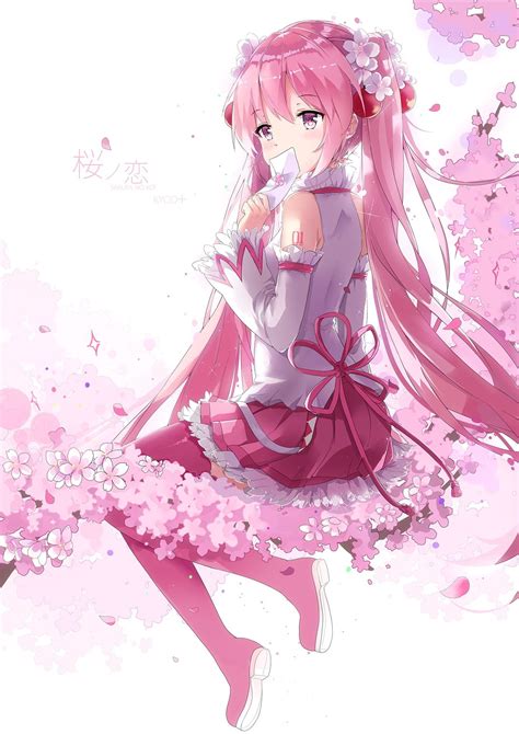 Cute Pink Anime Girl Wallpapers Top Free Cute Pink Anime Girl Backgrounds Wallpaperaccess