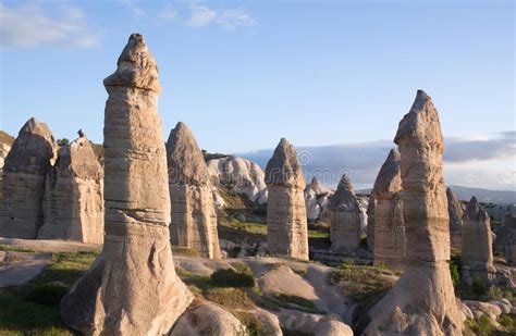 Unique Geological Formations In Cappadocia Anatolia Turkey Stock