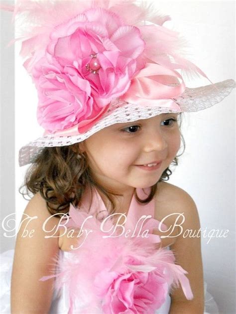 Tea Party Hat Easter Hat For Little Girls By Thebabybellaboutique