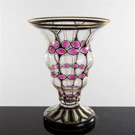 A Fritz Heckert Glass Vase Josephinenhütte In Schreiberhau 1910´s 1920´s Bukowskis