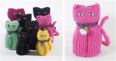 Adorably Lucky Knitted Cats Free Knitting Pattern In 2023 Knitting