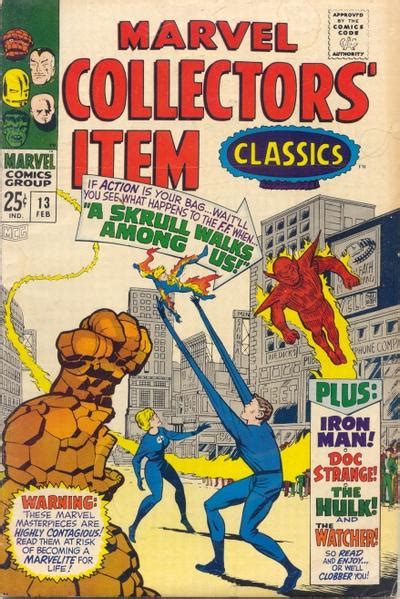 Marvel Collectors Item Classics Vol 1 13 Marvel Database Fandom