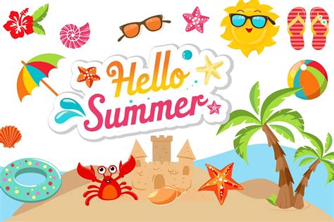 Search more hd transparent summer image on kindpng. Summer Clipart Bundle - 126 cliparts (24191 ...