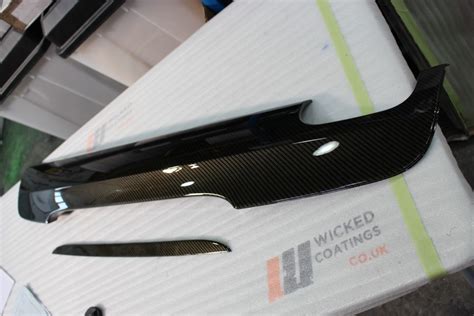 Wicked Coatings Car Exterior Element Coated In Carbon Fibre