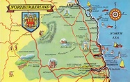 Northumberland Antique Maps, Old Maps of Northumberland, Vintage Maps ...