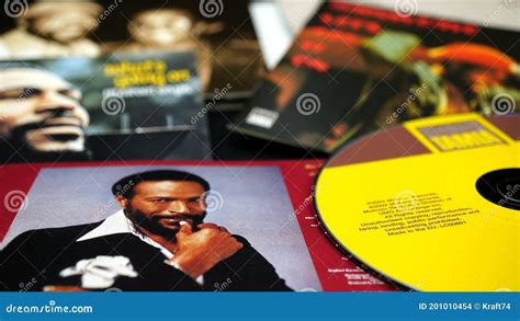 Cd And Artwork By Soul Singer Marvin Gaye One Of The Main Artists Of The Motown Label Since The