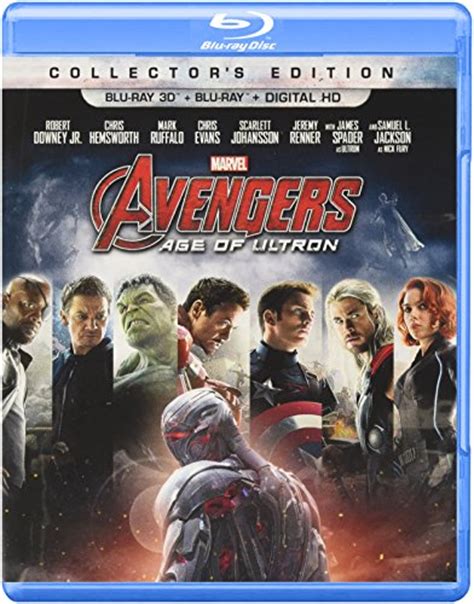 Marvels Avengers Age Of Ultron Collectors Edition Blu Ray 3d