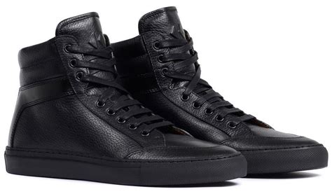Primo In Nero Minimalist Sneakers Black High Top Sneakers Stylish Shoes