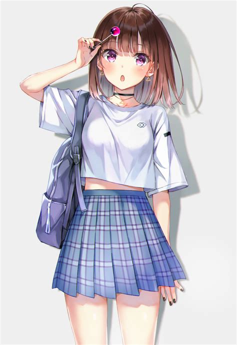 オリジナル Tシャツ ひげ猫お仕事募集中的插画 Pixiv Cool Anime Girl Anime Girl Anime