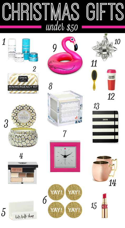 Check spelling or type a new query. Shopping on a Modest Budget: 15 Christmas Gifts under $50