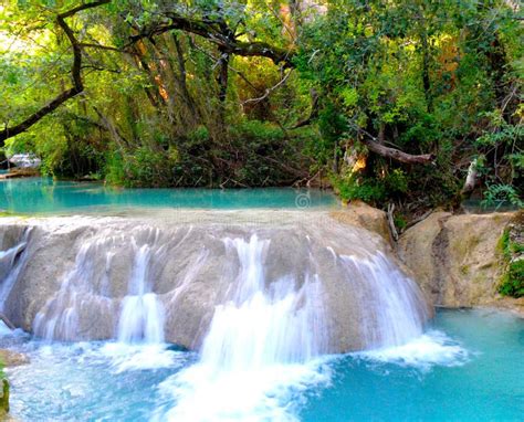 Turquoise Waterfall In France Stock Photo Image Of Clear Italy
