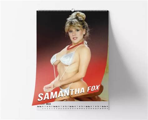 Sexy Samantha Fox Deluxe Full Photo Personalised Wall Calendar Eur Picclick It