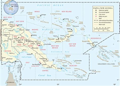 To view just the map, click on the map button. Map Papua New Guinea