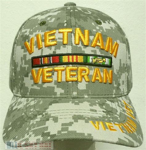 Camo Green Viet Nam Vietnam Veteran Vet Campaign Service Ribbon War Era