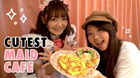 visit a japanese maid cafe in tokyo japan youtube