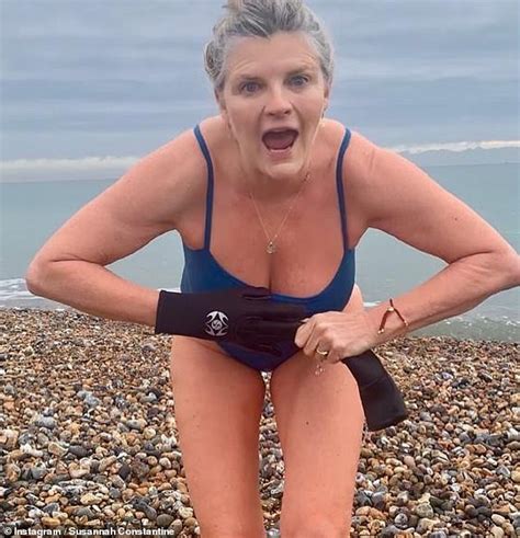 Susannah Constantine 58 Wraps Up After Another Wild Swimming