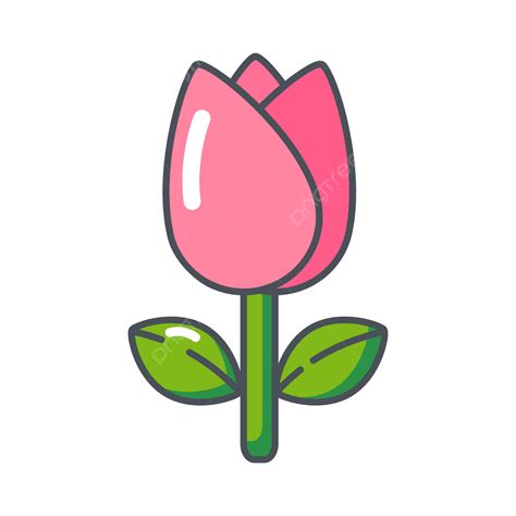 Vektor Bunga Tulip Bunga Alam Bunga Tulp Png Dan Vektor Dengan