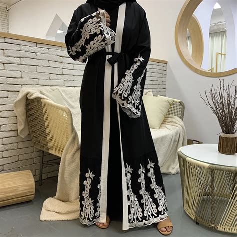 abaya robe longue à imprimé musulman cardigan complet kimono quelle que soit la tunique jubah