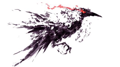 Desktop Wallpaper Crow Bird Raven Bird Art Hd Image Picture Background Kv Uq