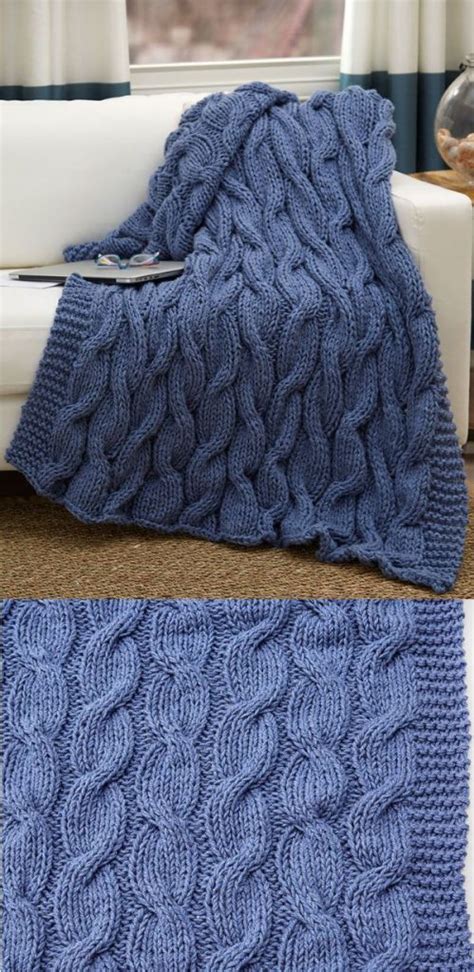 Crochet Chunky Cable Blanket Amelias Crochet