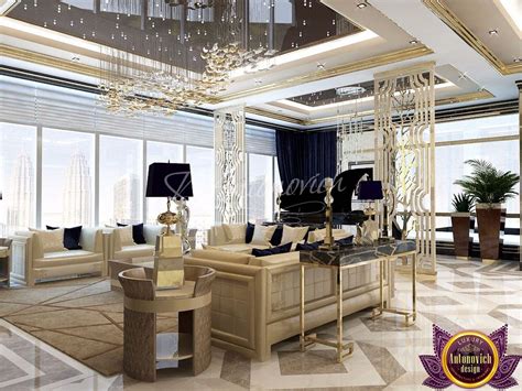 Luxury Antonovich Design Uae Apartment Interior Dubai Of Katrina
