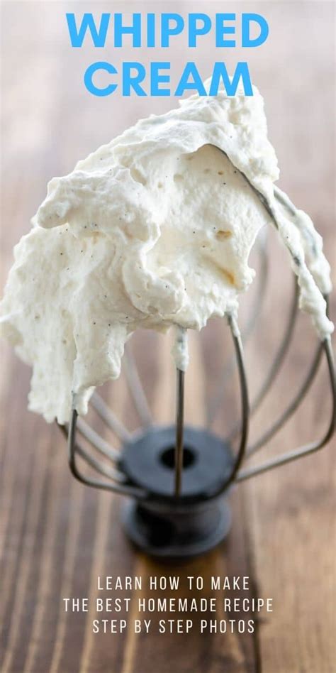 Homemade Whipped Cream Recipe With Extra Flavors Crazy For Crust