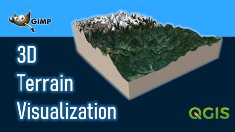 How To Create 3d Terrain With Qgis And Gimp Youtube