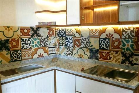 motif keramik dapur   keren cantik  dapur minimalis