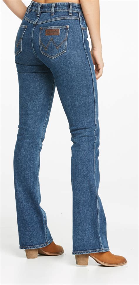 Buy Wrangler Classics Womens Mid Waist Bootcut Jeans W091041fv4