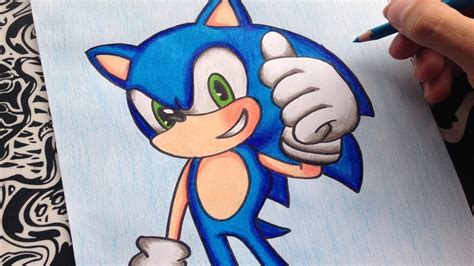 Como Dibujar A Sonic How To Draw Sonic Speed Drawing Sonic Colores De