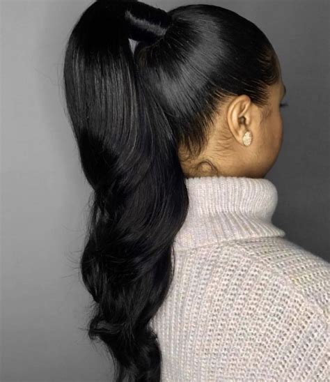 Pin By Cocoblackhair On Bun And Ponytail Black Hair Henna Hair