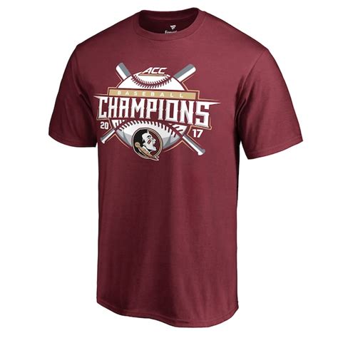 Mens Fanatics Branded Garnet Florida State Seminoles 2017 Acc Baseball