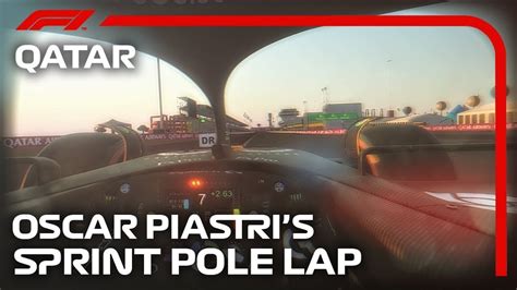 Oscar Piastri Sprint Shootout Pole Lap Onboard Helmet Cam Recreation