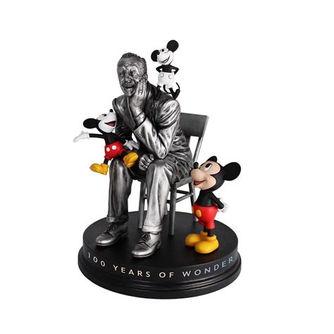 Grand Jester Studios Disney 100 Walt Disney With Mickey Mouse Statue