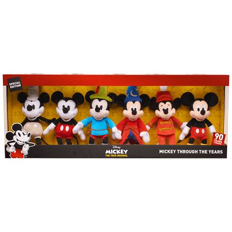 Mickey Mouse 90th Anniversary Through The Years Bean Plush Collector