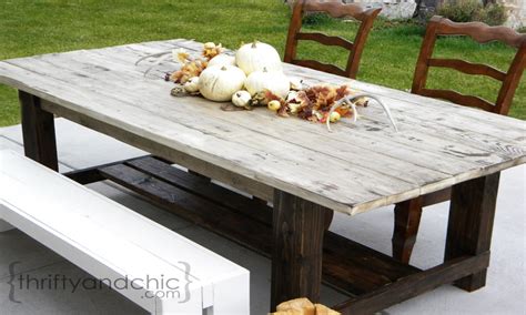 Diy Farmhouse Table Outdoor Diy Rustic Farmhouse Dining