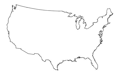 Usa Map Outline Silhouette States South Map Vector States South Map