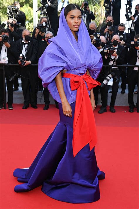 Tina Kunakey Wore Valentino Haute Couture To The Benedetta Cannes