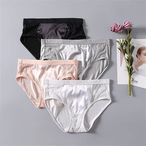 1 Pc 100 Silk Womens Sexy Satin Brief Panties Underwear Lingerie S M