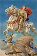 Saint George And The Dragon Painting by Fortunino Matania - Pixels Merch