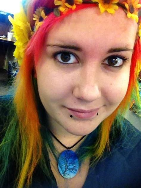 Rainbow Hair With Splat Multi Colored Hair Awesome Hair Scene Hair Rainbow Hair Cut And