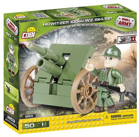100mm Wz191419p Howitzer Lego Compatible Ww2 Kit Cobi 2153